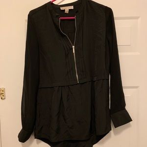 Michael Kors 1/2 zip blouse